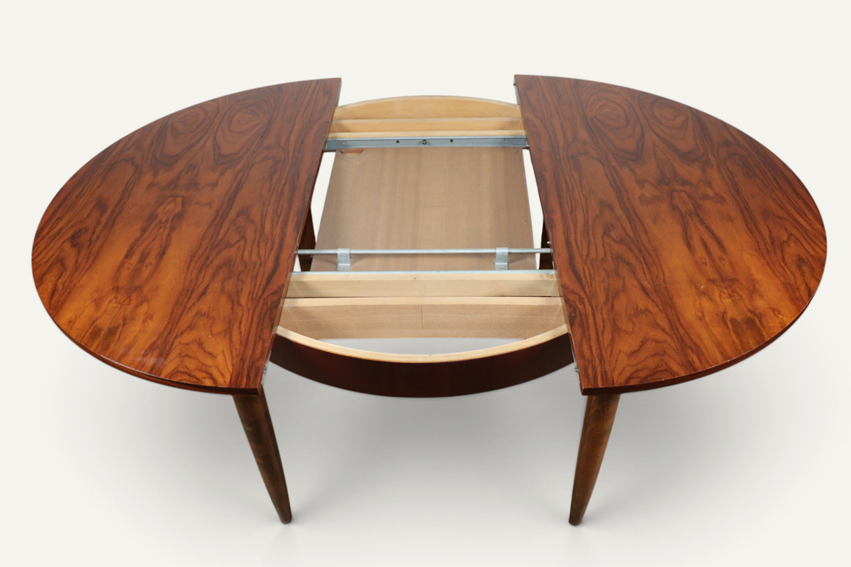 Table de repas extensible en teck, années 1960