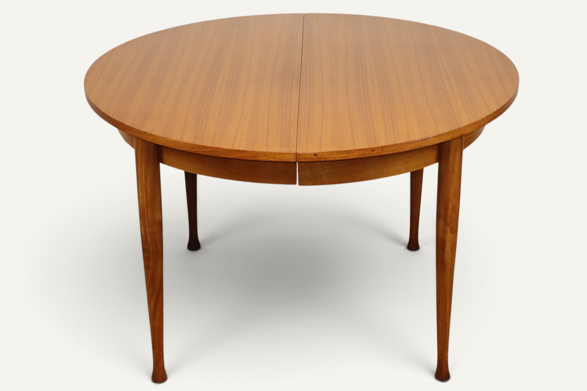 Table à manger extensible vintage en teck – années 1960