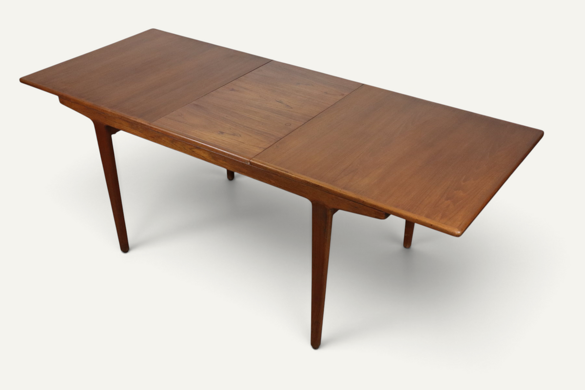 Table de repas extensible danoise en teck – années 1960