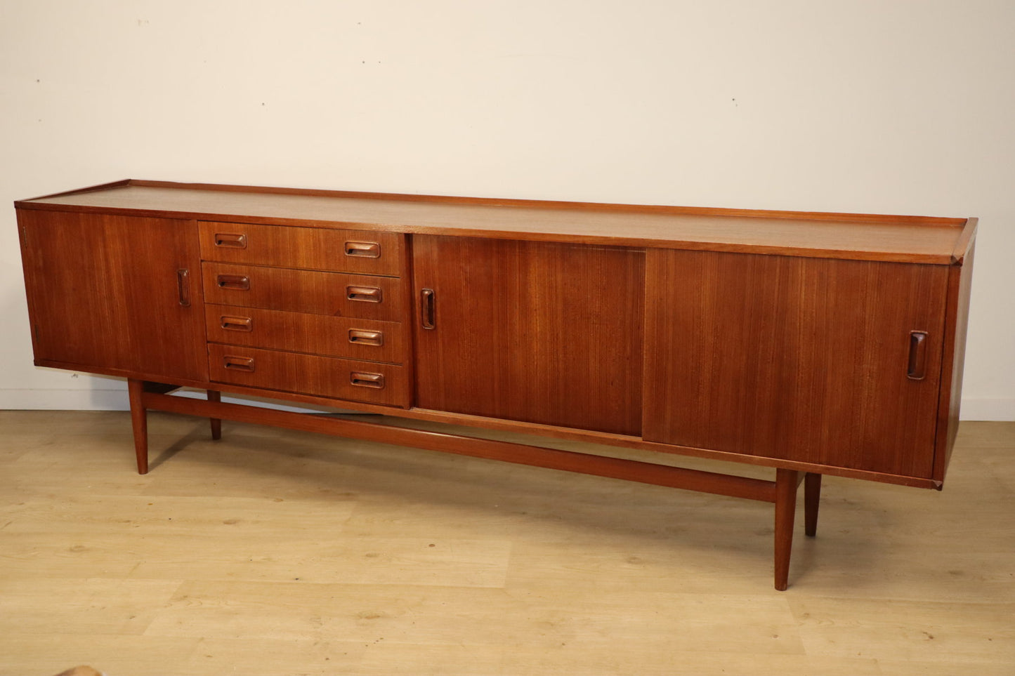 Enfilade en teck scandinave, 1960
