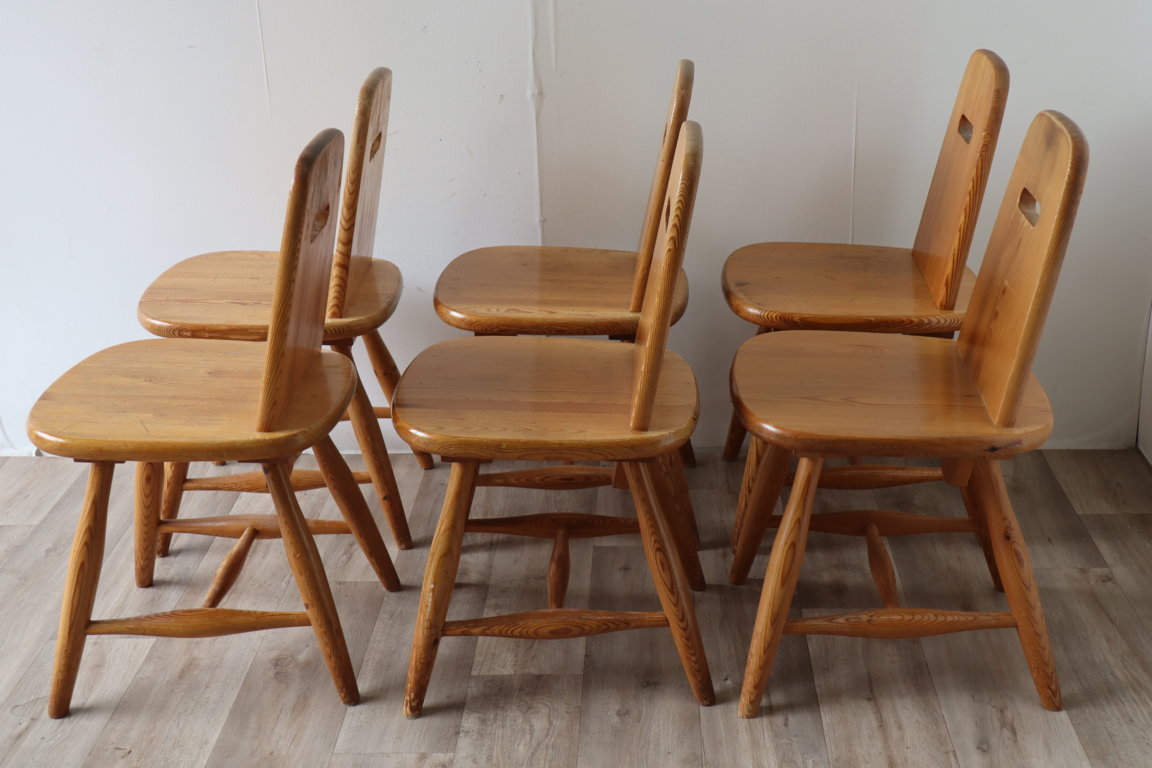 Série de 6 chaises modèle "Pirtti" par Eero Aarnio, 1960