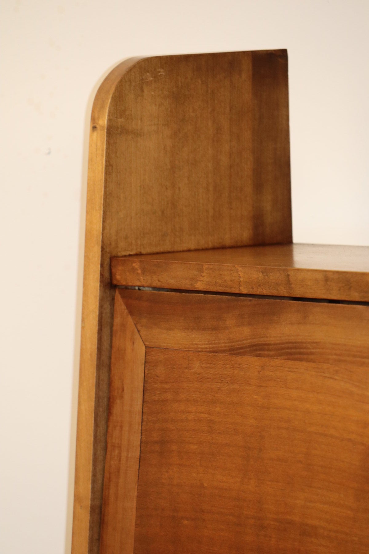 Secrétaire mural vintage en bois, 1950