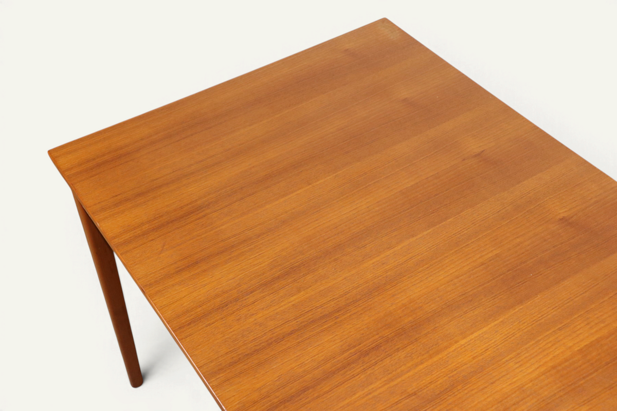 Table de repas rectangulaire extensible en teck, style scandinave – années 60
