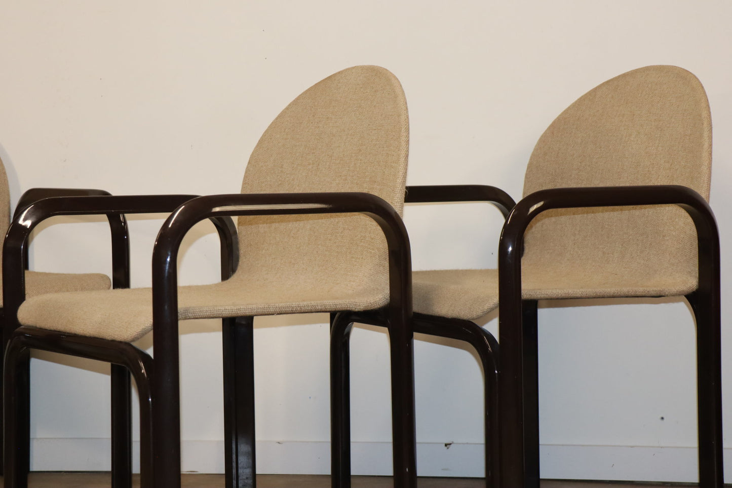 Ensemble de 4 chaises par Gae Aulenti pour Knoll