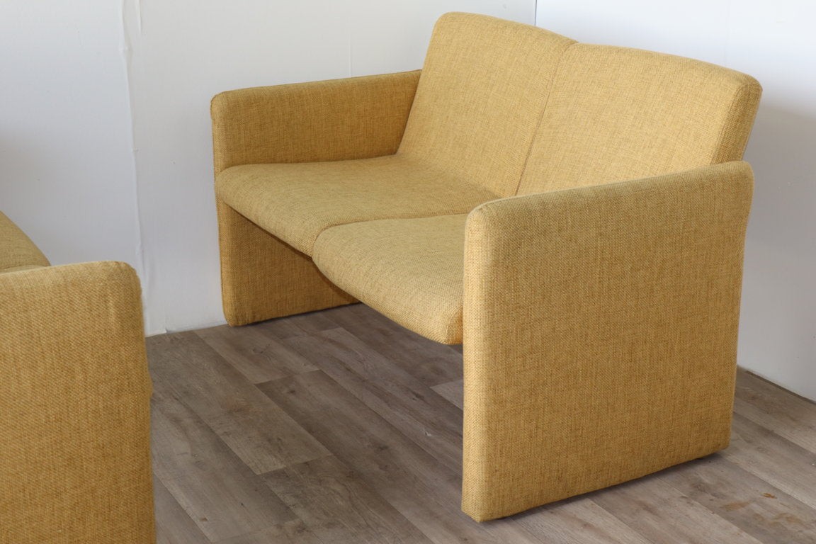 Paire de canapés vintage en tissu, 1970