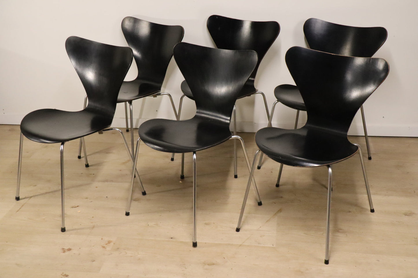 Chaises Série 7 Arne Jacobsen édition Fritz Hansen, 1965