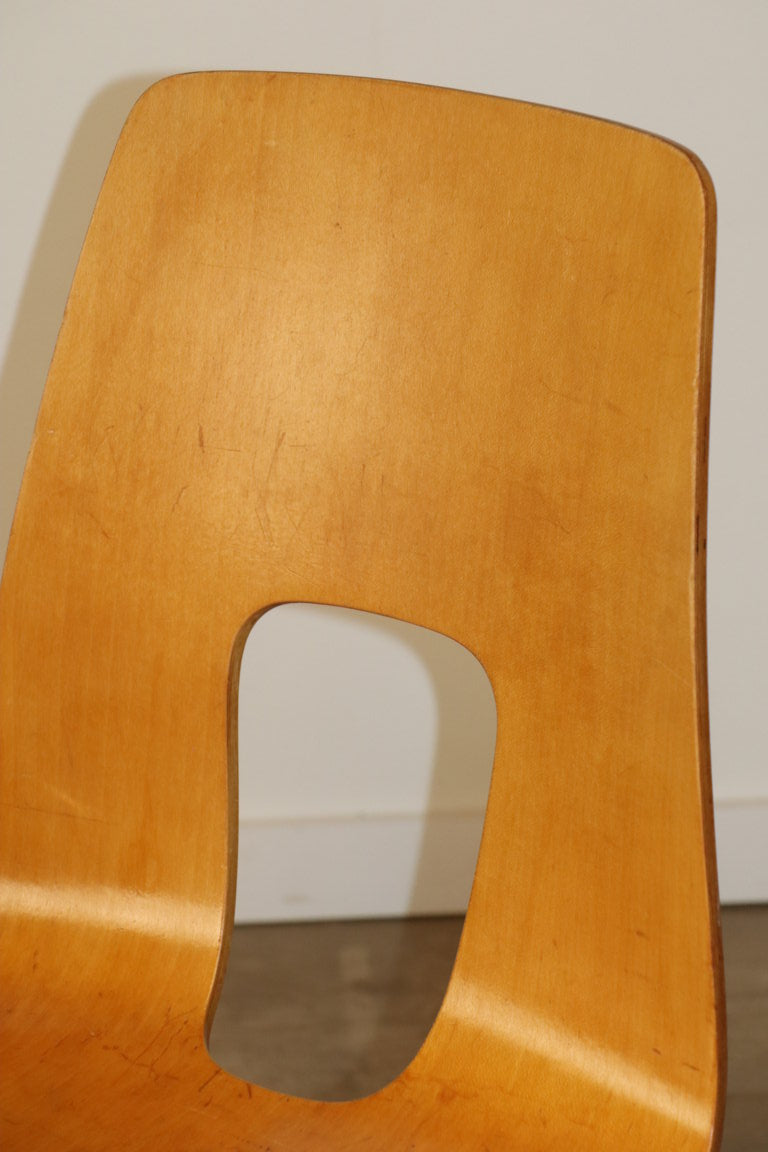 Chaise modèle "One point" par Hans Bellman en hêtre, 1950