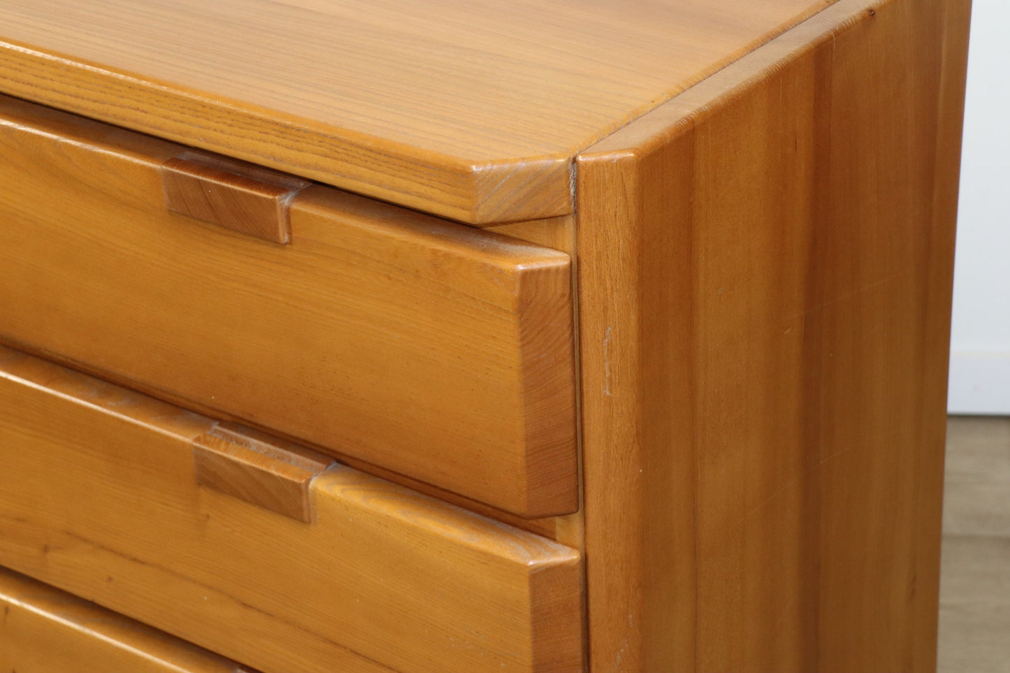 Commode vintage en orme massif, 1970