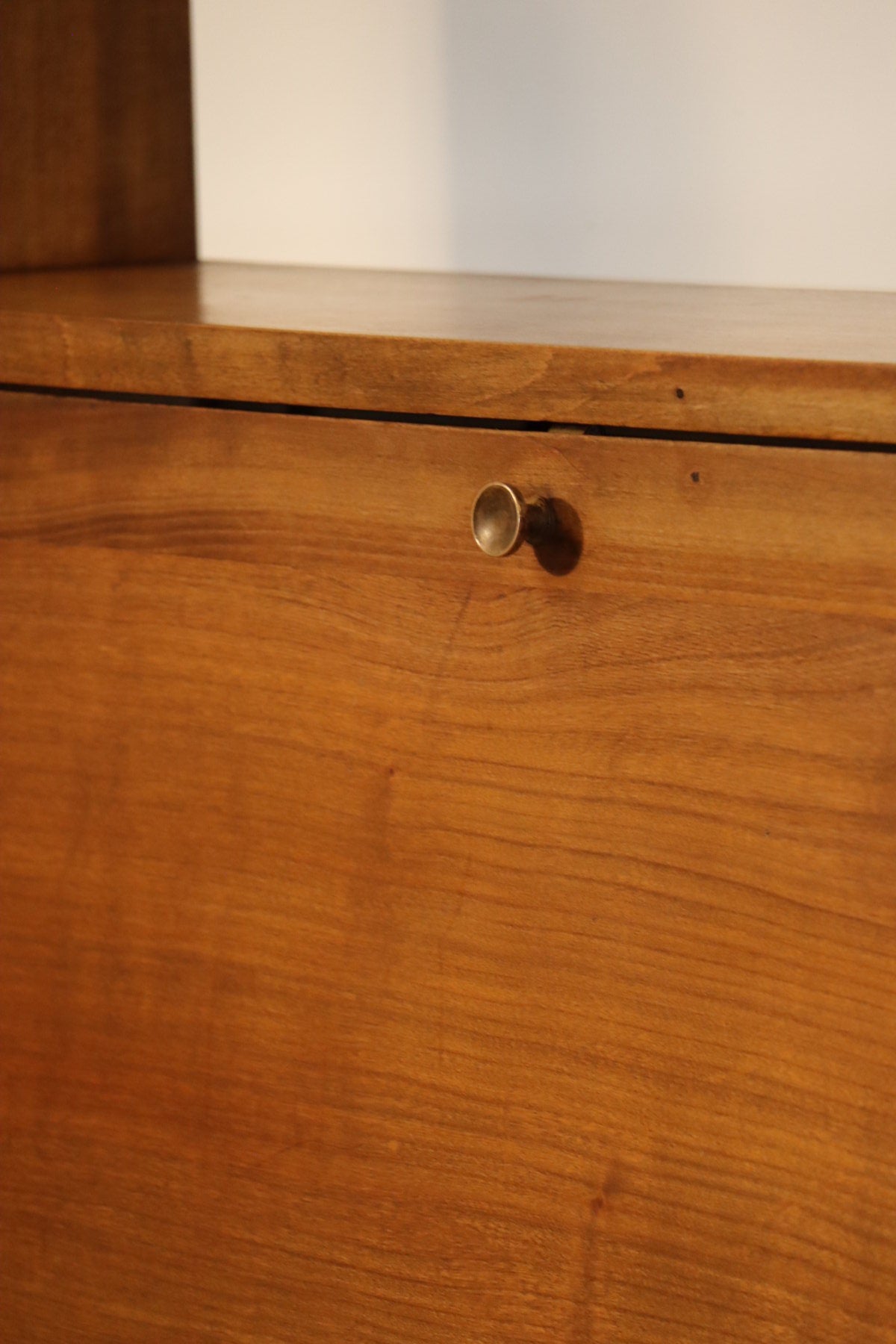 Secrétaire mural vintage en bois, 1950