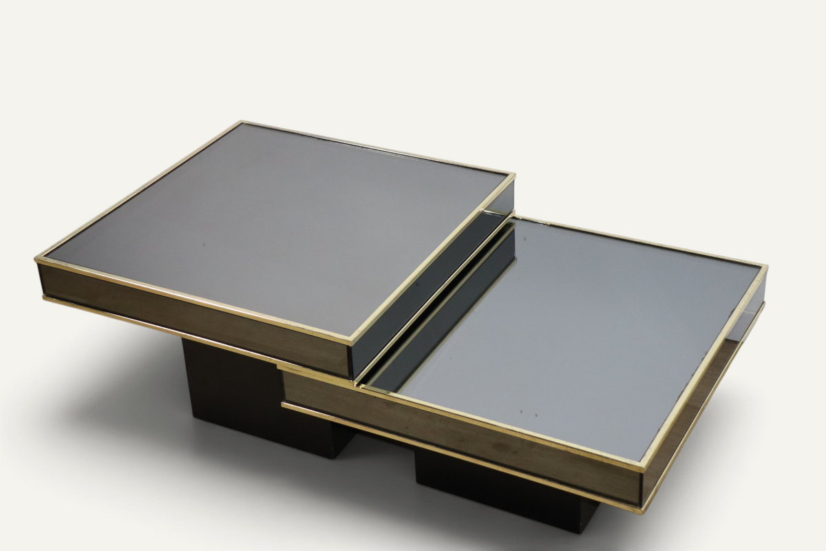Tables basses modulables édition Cidue, d'après Willy Rizzo années 1970
