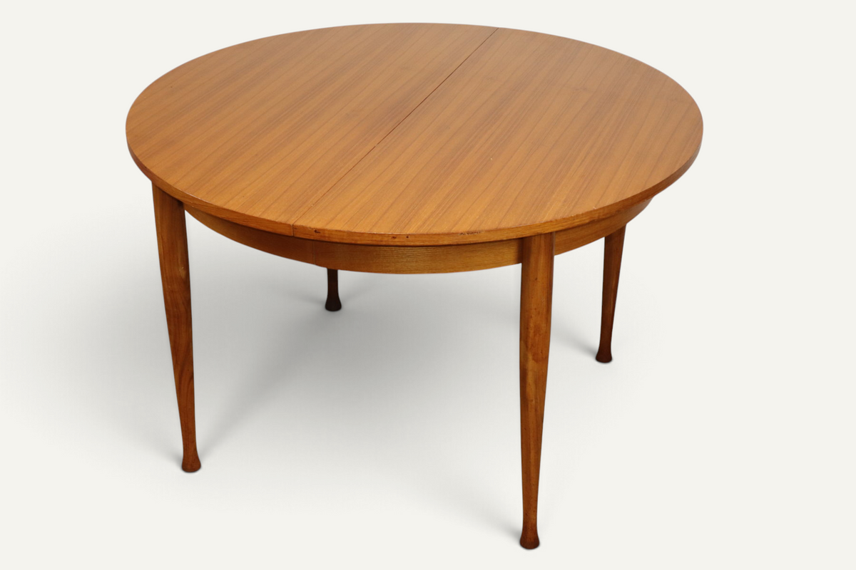 Table à manger extensible vintage en teck – années 1960