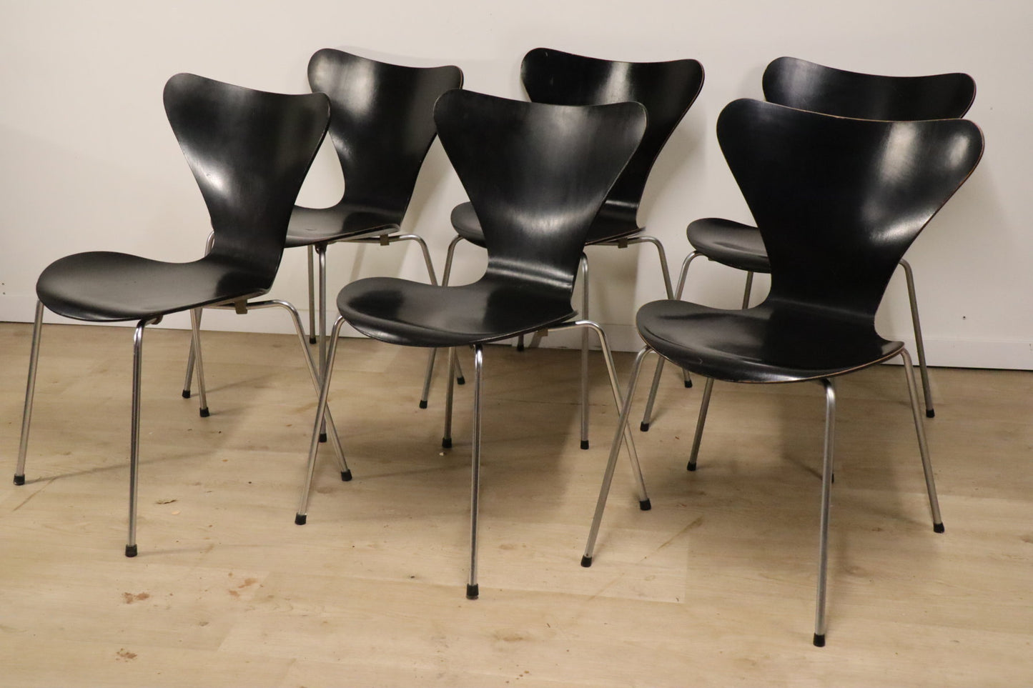Chaises Série 7 Arne Jacobsen édition Fritz Hansen, 1965