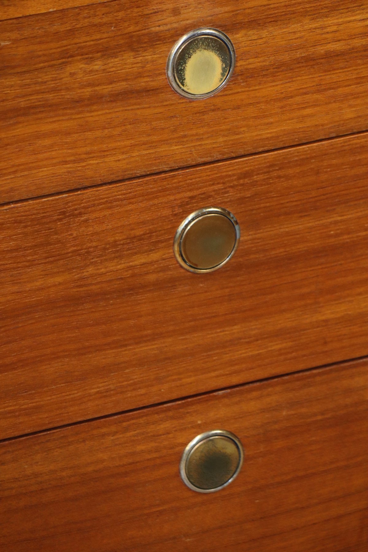 Bureau vintage en teck & métal – années 60