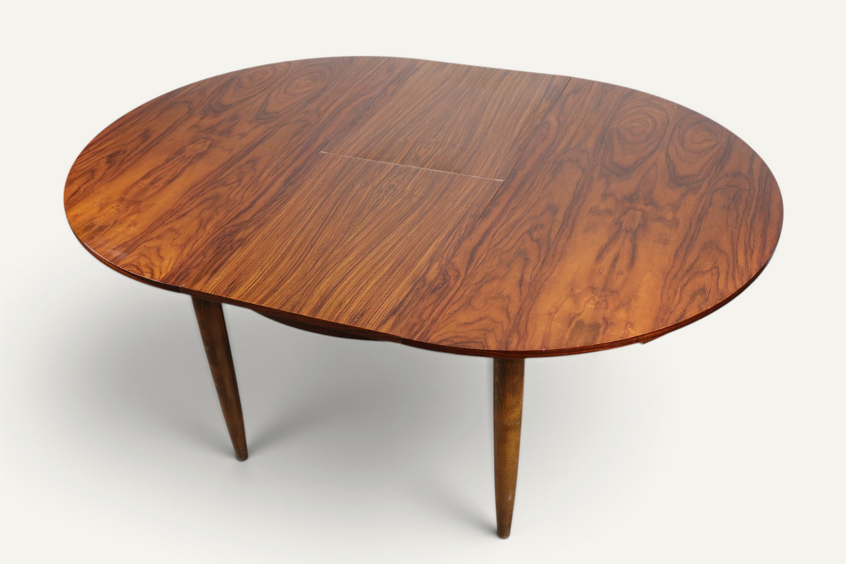 Table de repas extensible en teck, années 1960