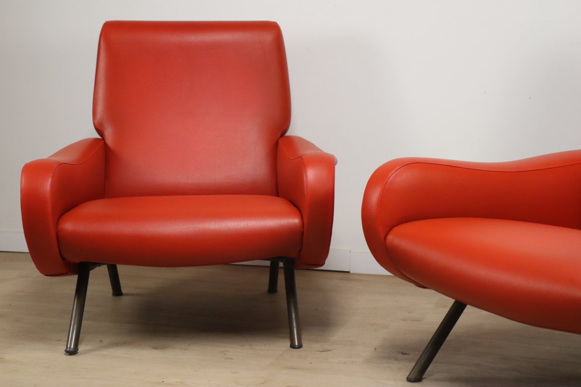 Paire de fauteuils « Lady » par Marco Zanuso édition Arflex, 1950