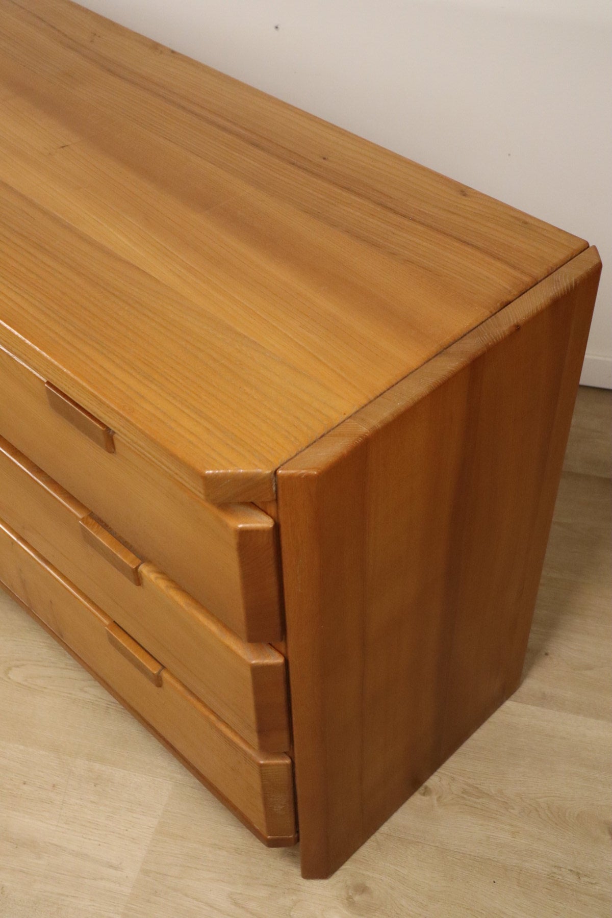 Commode vintage en orme massif, 1970