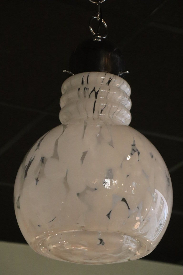 Suspension vintage italienne en verre de Murano, 1970