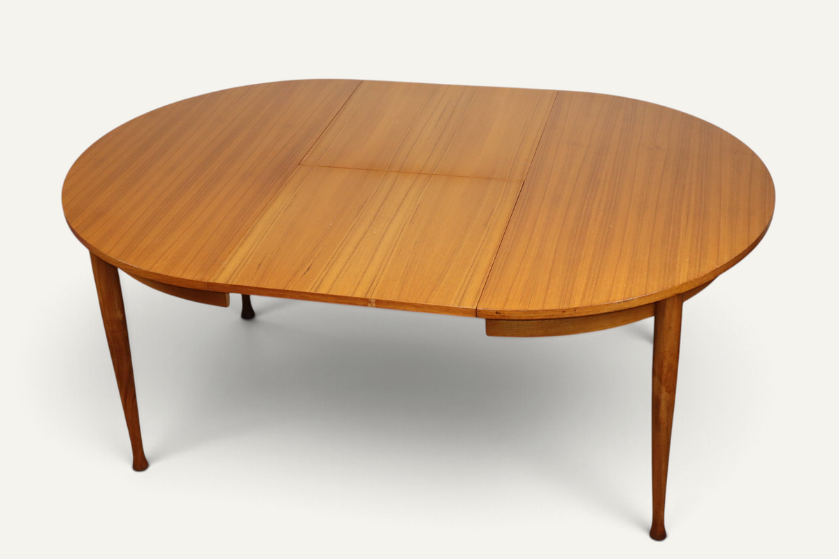 Table à manger extensible vintage en teck – années 1960