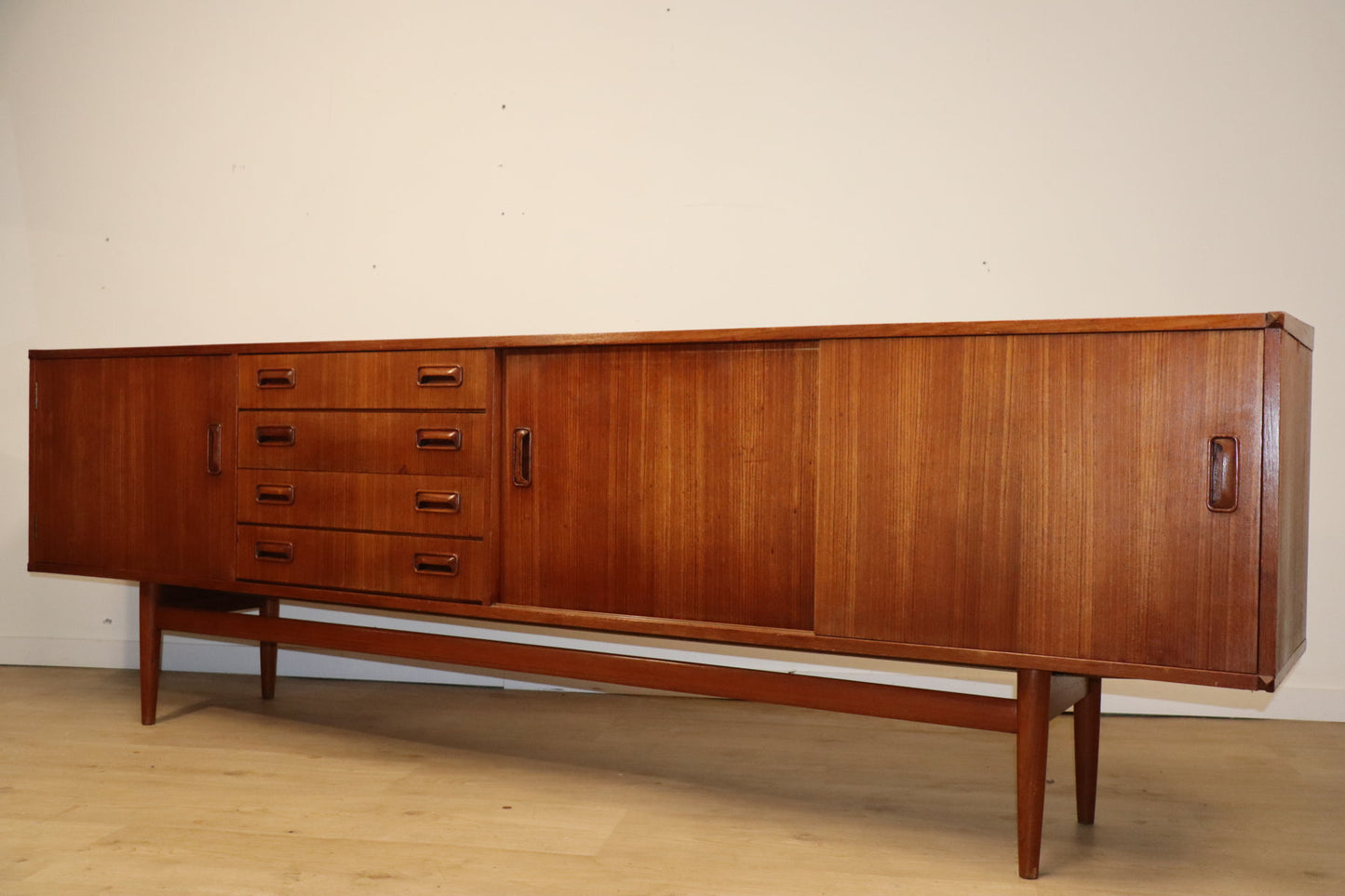 Enfilade en teck scandinave, 1960