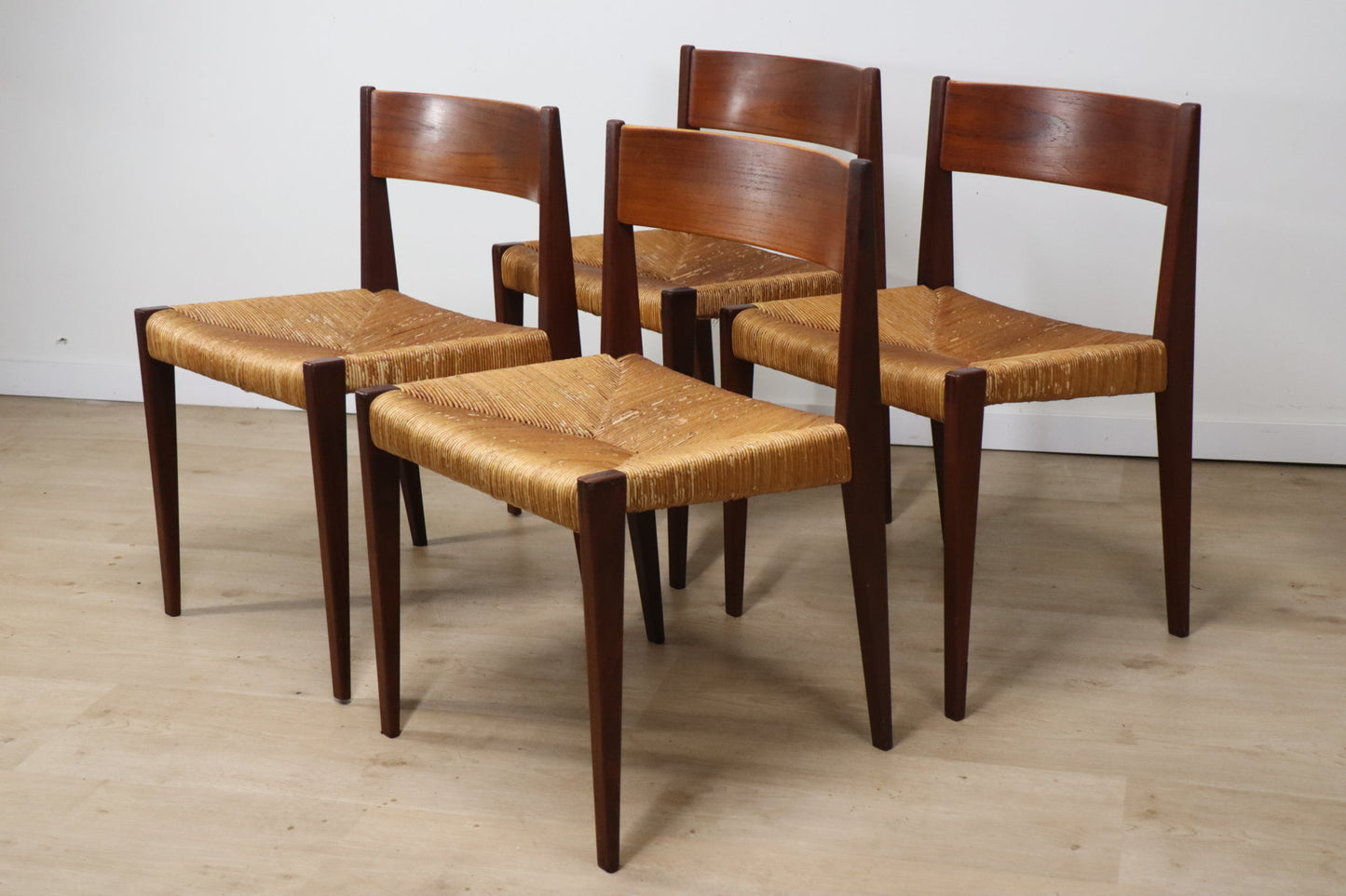 Série de 4 chaises scandinave modèle "Pia" de Poul Cadovius, 1960