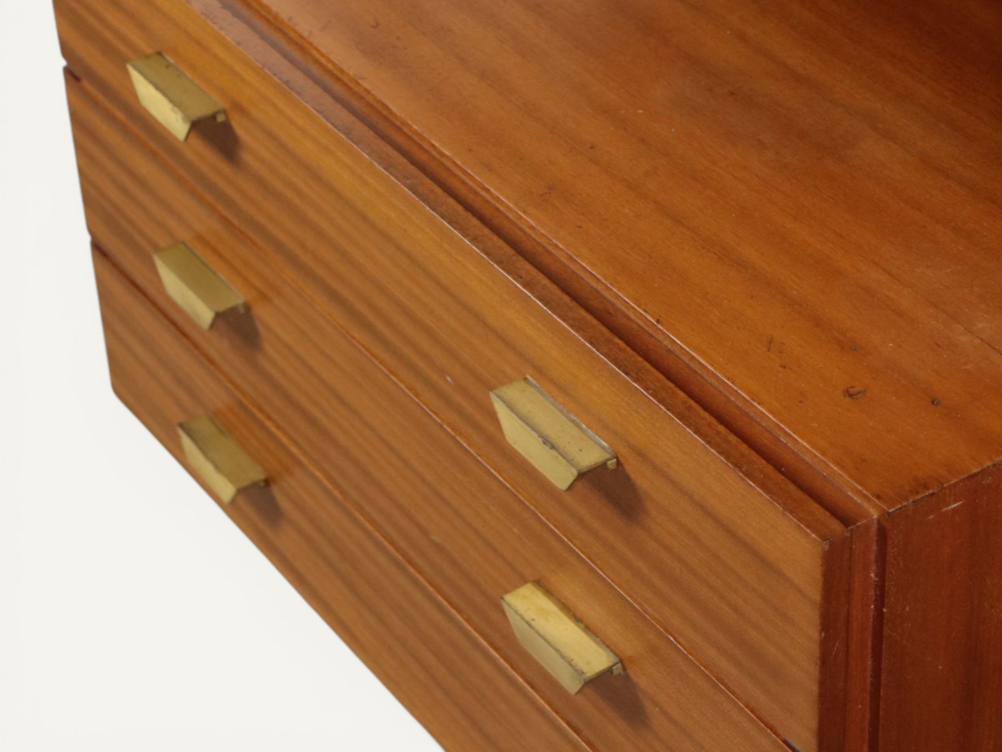 Bibliothèque vintage italienne en bois massif - Années 60