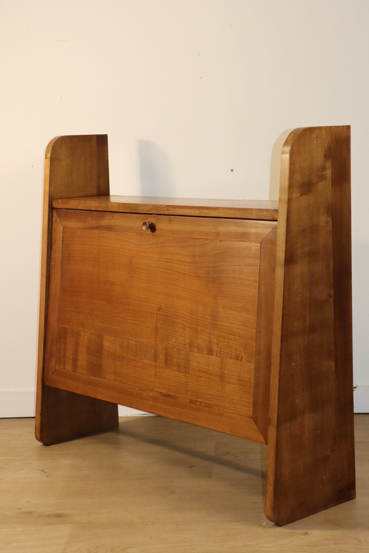 Secrétaire mural vintage en bois, 1950