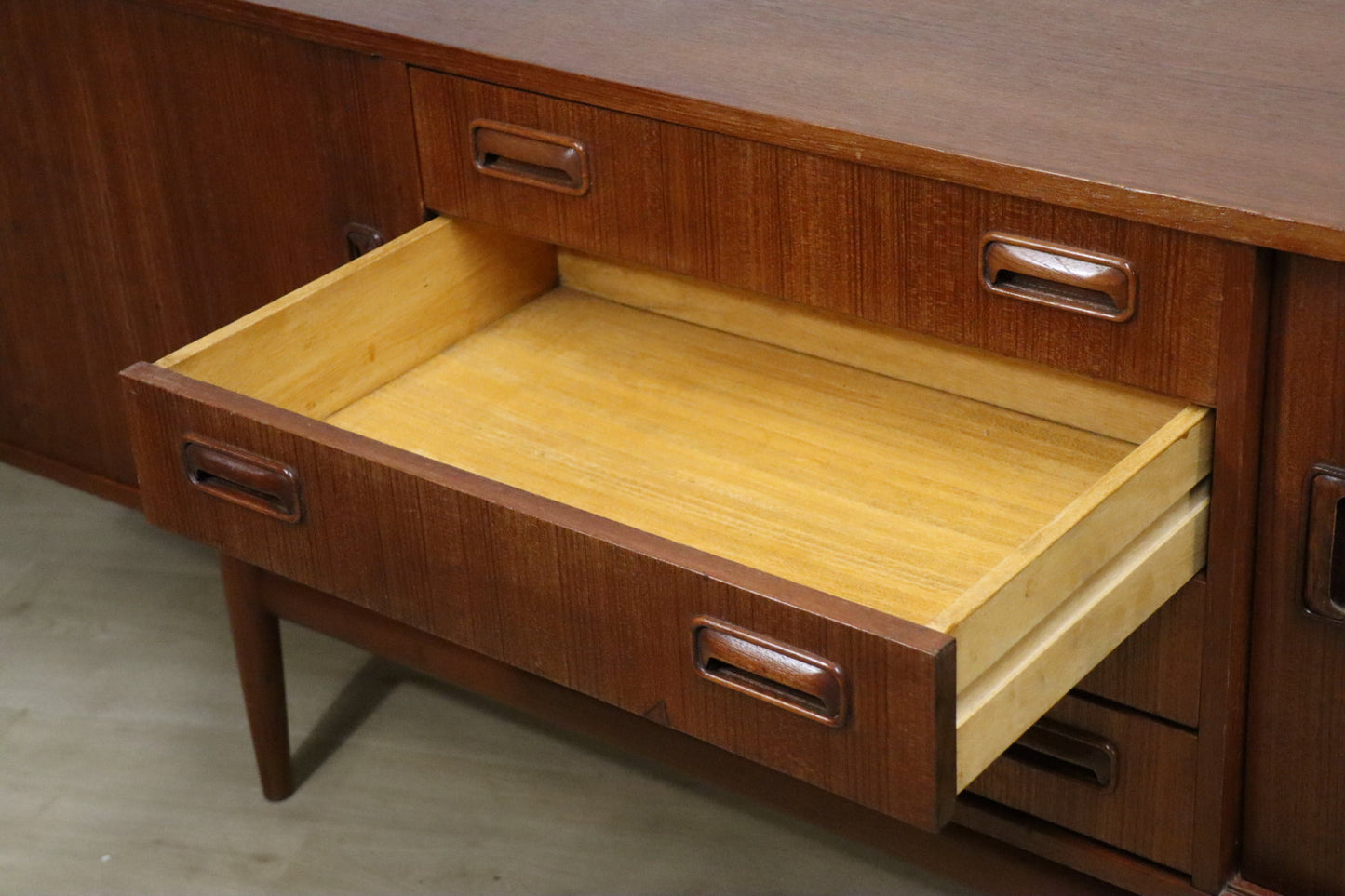 Enfilade en teck scandinave, 1960