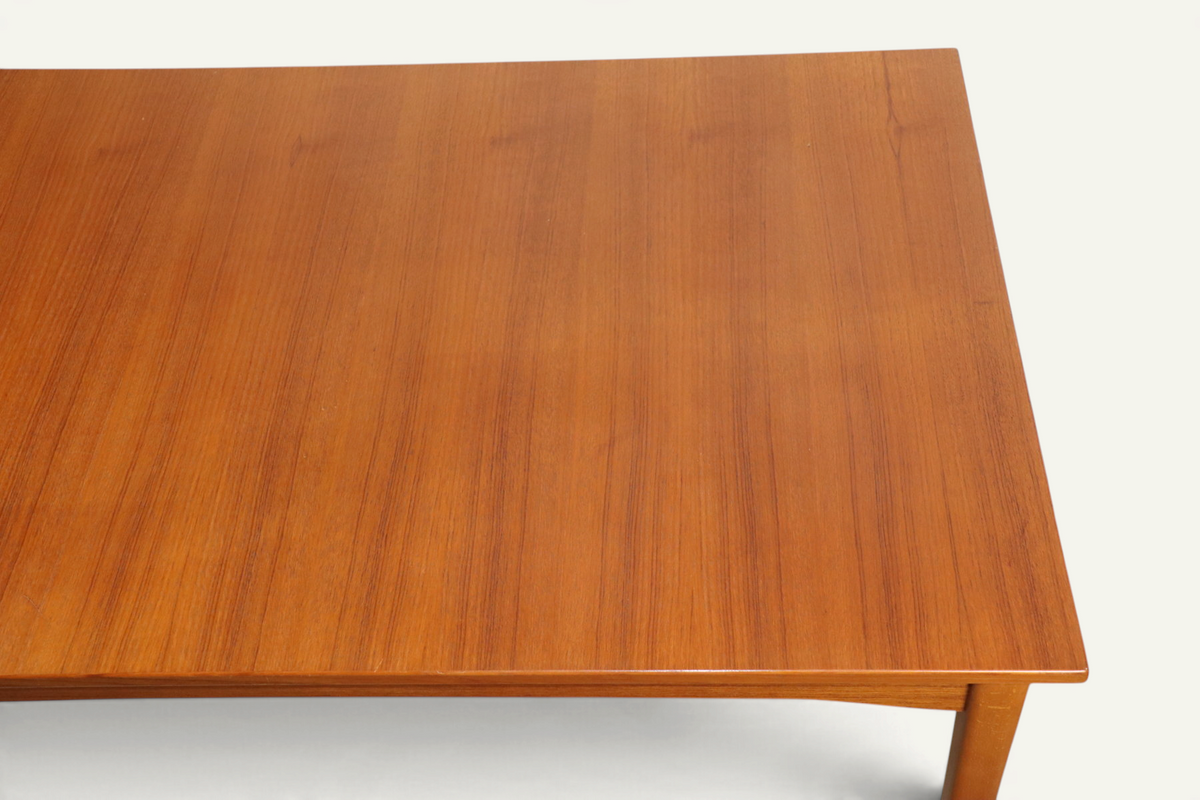 Table de repas rectangulaire extensible en teck, style scandinave – années 60